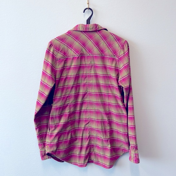 BURTON DryRide Blitz Snap Flannel DryRide Shirt - Tart Color - Women's Medium - Picture 2 of 9